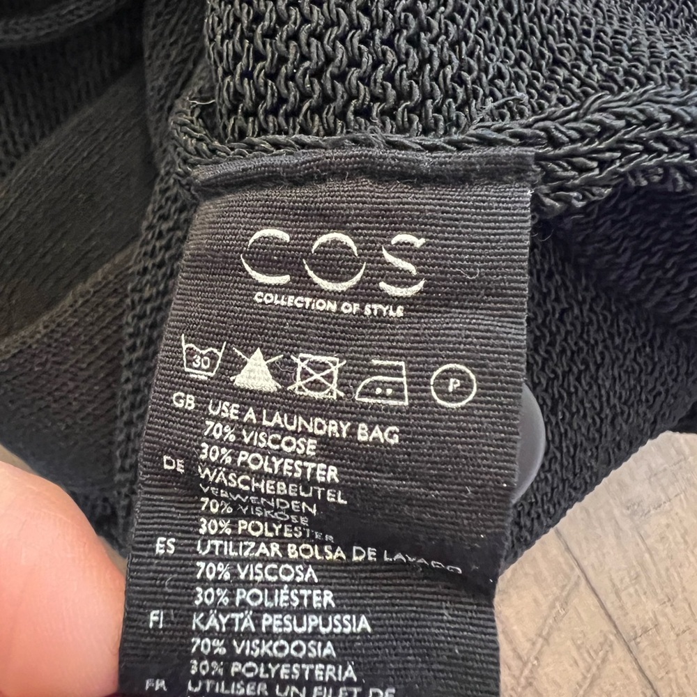 COS Drawstring Overlay Cardigan - Small - Picture 6 of 6